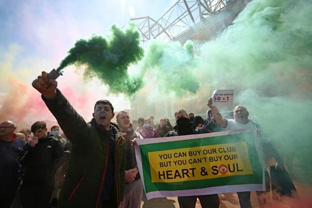 Man Utd fans' anti-Glazer protest forces postponement of Liverpool clash
